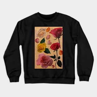 Rose Collage Crewneck Sweatshirt